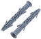 10mm x 120mm Long Plastic Wall Plugs for Screws, Heavy Duty Nylone Anchors, White Dowel Universal Expansion Fixings for Secure Mounting on Brick, Concrete, and Hollow Walls (Pack of 50)