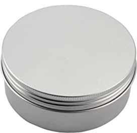 EPIGEIST Boîtes Aluminium 15 Ml Fermeture Hermétique Argenté Récipients Pour Cosmétiques Liquides, Toniques, Usage Voyage Et Plein Air