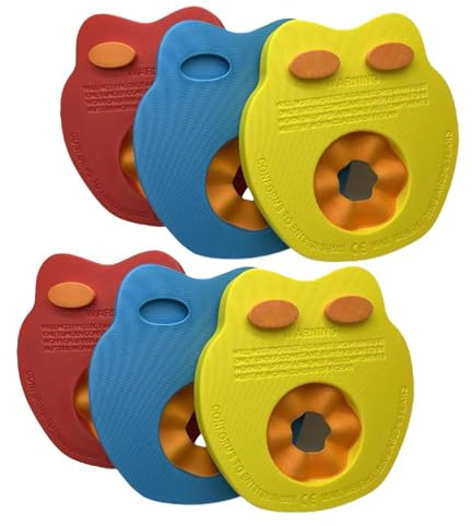Nexusectar Brassards de Natation pour, 6 Manchons flottants en Mousse EVA, Anneaux de Piscine pour, Plage, Parc Aquatique, Voyage