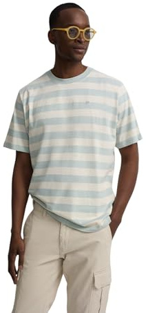 SILBON Camiseta Minilogo Rayas Manga Corta para Hombre