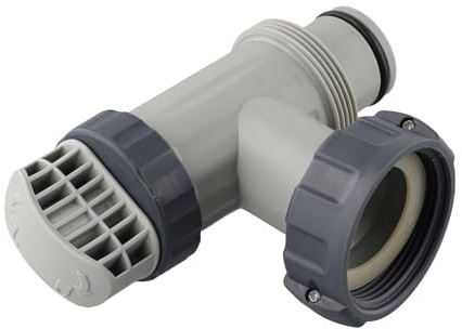 Helilyco Valvola stantuffo per piscina e adattatore per tubo flessibile per piscina fuori terra Intex, valvola di intercettazione di ricambio con guarnizioni, pompa filtro a sabbia, confezione da 3