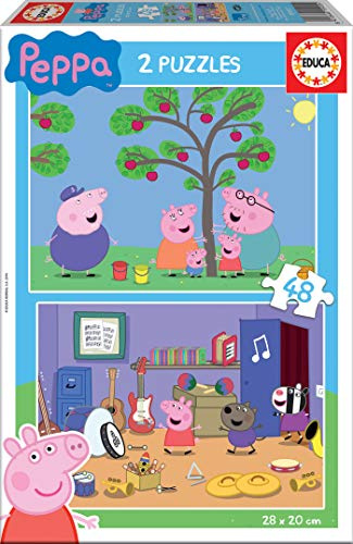 Puzzles Educa - 2 Peppa Pig puzzles. 2 x 48 piezas