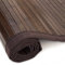 Homestyle4u 248, Bambusteppich 80x240 cm Bambusmatte Bad rutschfest Dunkelbraun mit Bordüre