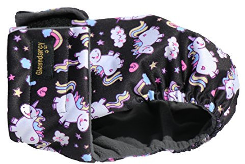 Glenndarcy Hundewindeln - OHNE SCHWANZLOCH - für z.B FRENCHIES und Bulldoggen - Unicorns Medium Pants only