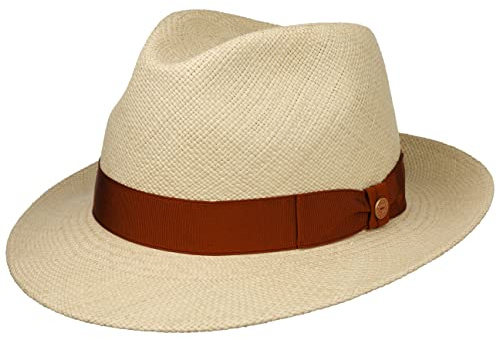 Mayser Albenga Panama Bogart Hat Fedora Plain Ribbon Made in EU Men Spring Summer