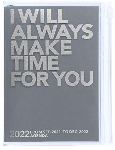 MARK'S 2021/2022 Taschenkalender A6 vertikal, MAKE TIME // Gray: Von September 2021 bis Dezember 2022