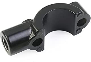 TENREV 7/8 22mm for Palanca Espejo Soporte Freno/Embrague Cilindro Maestro Abrazadera Soporte Cubierta fijación Asiento M10 Pernos Base Soporte Piezas de Repuesto para Motocicletas (Color : Nero)