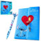 Disney Stitch Set Material Escolar y de Oficina, Diario Secreto con Llave y Boli o Cuaderno A5 y Boligrafo Bonito, Regalos Mujer y Niña (Stitch Lock)