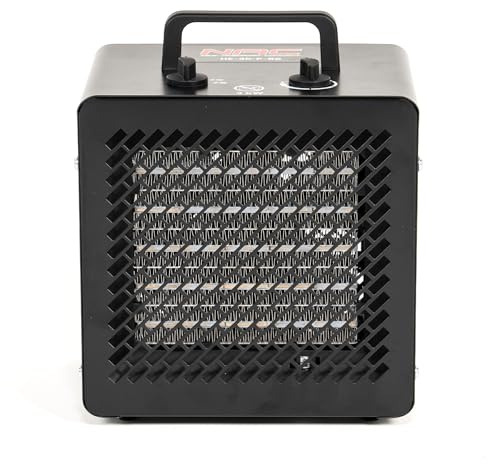 NAC Chauffage Soufflant Electrique 3000W - Radiateur Electrique Mobile avec Thermostat & 3 Niveaux de Chaleur – Chauffage Industriel Céramique pour Garage Atelier Chantier Serre - Canon Air Chaud