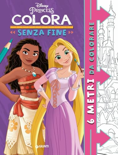 Disney Princess. Colora senza fine. 6 metri da colorare. Super album. Ediz. illustrata