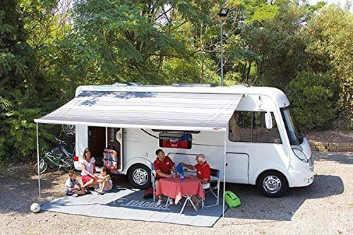 Fiamma F45 S Winch Awning Wind Out 190 Polar White Case Royal Grey Fabric 06280M01R