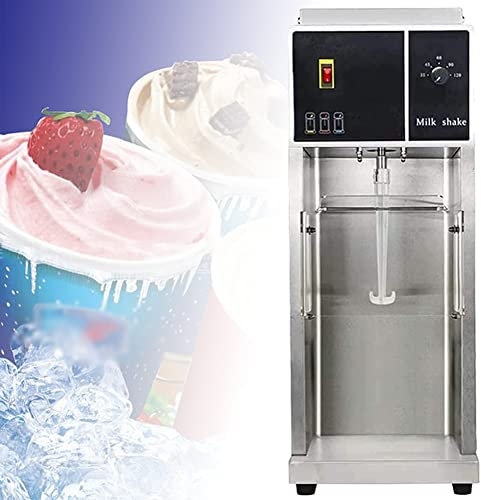 HYQNG Desktop Automatic Ice Cream Machine, Commercial Full-automatic Mini Soft Serve Maker, Stainless Steel Chill Drink Mixer, 5 gears adjustable, Makes Ice Cream, Sorbet, Frozen Yoghurt