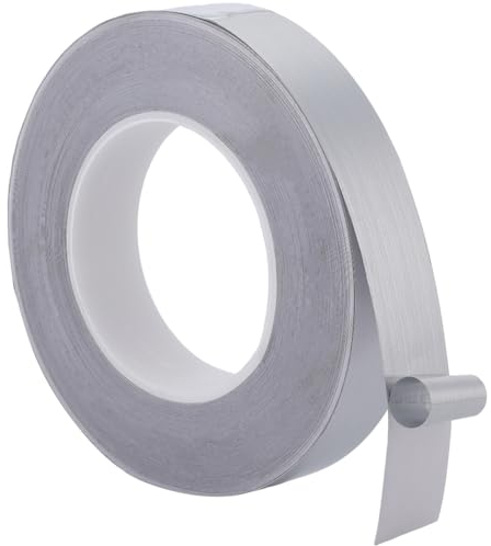 GORGECRAFT 50mX25mm Ruban Miroir Métallisé Moulure Argentée Garniture Murale Autocollante pour Papier Peint Bordure de Carrelage Autocollant de Couture Bandes D'Étanchéité pour Plafond, Carrelage