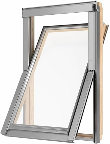 Velux Gruppe RoofLite+ Dachfenster Holz SLIM und Eindeckrahmen (114 x 118)