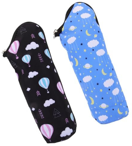 SHOWERORO 2pezzi Borsa Termica Per Isolata Portatile Maniglia Laterale Mantiene Calore Per Ore Adatta Per Bottiglie d Acqua