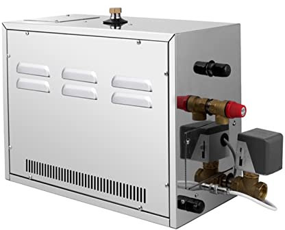 Estufa de sauna, 7kw Generador de vapor de sauna comercial Sistema de ducha Generador de baño de vapor con generadores de ducha de vapor de drenaje automático incorporado for calefacción de espacio ad