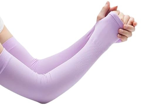 ANMITI Protezioni Solari Raffreddamento Braccio Coperture Manicotti Guida Senza Dita Maniche Sole Regolabile Manicotto D