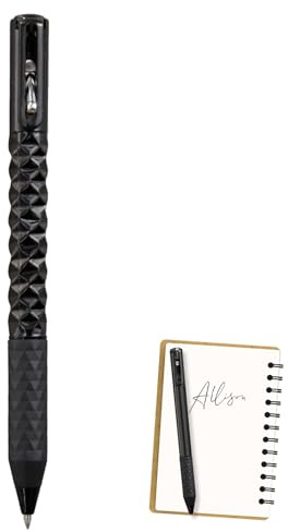 AOYEBO Crinkle Pen med utvecklande geometrisk design – 0,5 mm precisionsspets och ergonomiskt silikongrepp (ingenjör/konstnärsanvändning, snabbtorkande bläck) (svart)