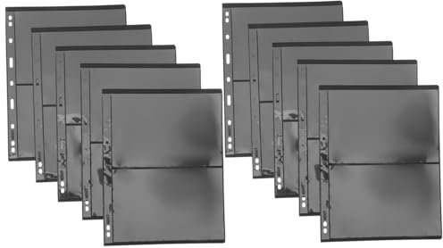 WEKAMOS Album Di Francobolli 10 Pagine Trasparenti in Pvc Doppia Faccia, Porta Monete Tascabile Riutilizzabile, Protezione Collezione Francobolli Per Appassionati e Collezionisti