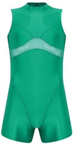 Sywiyi Sportig baddräkt för män mode sport surfkläder monokini UPF + | Fullständig täckning, enfärgad, rash guard våtdräkt, pool, paddling, strand, semester, simfest, snorkling, karneval
