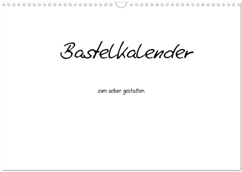 Bastelkalender - Weiss (Wandkalender 2025 DIN A3 quer), CALVENDO Monatskalender