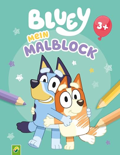 Bluey Mein Malblock: Lustiges Malbuch für kleine Fans ab 3 Jahren der beliebten TV-Serie