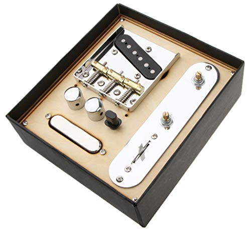 Alnicov Placa De Puente De Silla De Montar De 6 Cuerdas, Placa De Control De Interruptor De 3 Vías, Juego De Pastillas De Mástil Para Piezas De Repuesto De Guitarras Eléctricas Telecaster