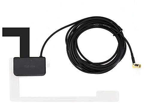 Tin-Nik DAB Car Aerial Digital Radio Aerial DAB+ Car Antenna Glass Mount Windshield with SMB Adapter Connector 3M 9.8ft Extension Cable for Pioneer Clarion Kenwood Alpine JVC