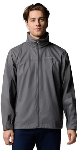 Columbia Mens Glennaker Lake II Rain Jacket, City Grey, Medium