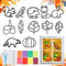 TOPRUNYI Herbst Basteln Kinder,12 Stück DIY FensterDeko Herbst Basteln,Bastelset Herbst für Kinder ab 3 + Jahre,für Halloween,Weihnachten