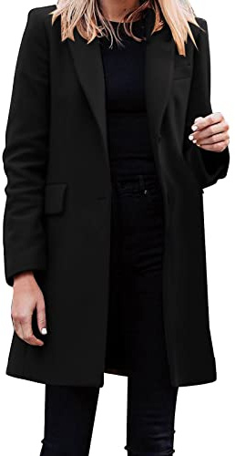 Vestes Blazer Femme Chic De Costume Casual Slim Tailleur À Manches Longue Blazer Polyvalent Classique Mi-long pour Femme