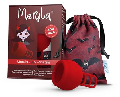 Merula Coppa vampire (rosso) – Tazza mestruale taglia unica in silicone medico