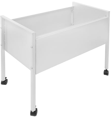 Filmapp med hjul, rullbar dokumentvagn för hängmappar, hängande mappvagn hållbart rullbart arkivskåp för arbetsrum, lägenheter 80 x 42,5 x 60 cm (slider, 70 x 37 x 60 cm)