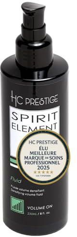 HC Prestige Volume On – Fluido Volumizzante Professionale Capelli Fini – Con Cheratina, Niacinamide e Peptidi – Formula 96% Naturale – Senza Siliconi – Made in France – 230ml