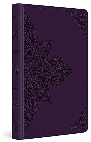 The Holy Bible: English Standard Version, Large Print Value Thinline Bible, Trutone, Lavender, Filigree Design