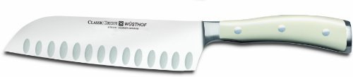 Wusthof Wusthof Classic Ikon Santoku, Hollow Edge, Creme