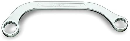 Beta 83 Series Obstruction Wrench, 12-Point, Double End, Half Moon-Shaped Box End, Metric 10mm x 12mm