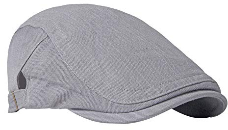 FBBULES Bérets Homme Femme Respirant Casquette Plate Ancien Béret Conduite de Golf Chapeau Gavroche Réglable Vintage Gatsby Ivy Cap pour Printemps, Été et Automne Gris Taille Unique