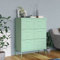 Gecheer Schubladenschrank, Kommode mit 6 Schubladen Sideboard Anrichte Mehrzweckschrank Metallschrank Minzgrün 80x35x101,5 cm Stahl