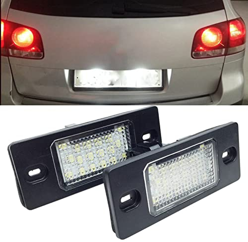 NP 2 uds luz LED para matrícula para p-orsche c-ayenne 955 957 02-10 para V-W G-olf 5 T-ouareg MK1 t-iguan 07-15 p-assat B5.5 lámparas traseras de coche