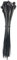 OutdoorFix serre-câbles nylon 200 x 4,6 mm - lot de 50 - couleur gris anthracite - résistants UV et aux intempéries