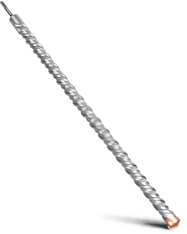 MOXPIFY 32 brocas SDS Plus de 1000 mm con doble tornillo para hormigón, piedra, piedra natural