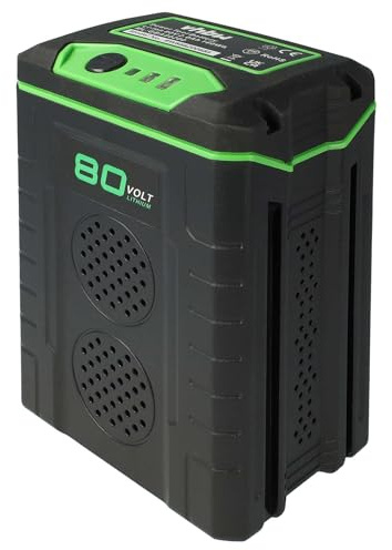 vhbw Batteri ersätter Stiga BT 80 Li 4.0 för handgräsklippare Trädgårdsverktyg Klippmaskin Gräsklippare Trädgårdsverktyg 2000mAh 80V Li-Ion, 20 Celler
