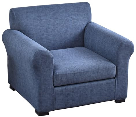 KRFOONN 2 Piece Chair Covers Printed Sofa Covers Couch Covers Washable Armchair Sofa Couch Slipcover Furniture Protector with Elastic Bottom for Living Room (Armchair, A1), Small