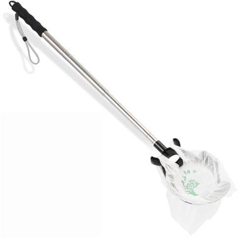 Pesnisel Pooper Scooper for All Dog Bend - Free, Hands - Free, Dog Poop Cathcer - Foldable Dog Poop Picker Upper with 120 Bags