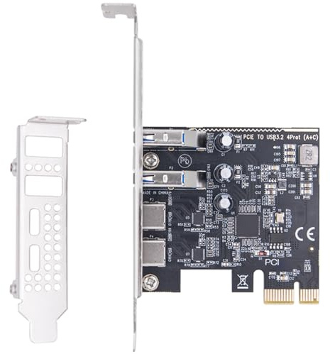 Scheda di schede di rete PCIe USB 3.2 con porta tipo C TypeA Trasmissione dati ad alta velocità per PC desktop PCIE interfacce scheda di espansione