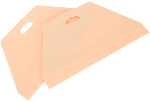 TOYANDONA Herramienta Raspadora de Plástico Ergonómica y Esquinas Redondeadas 2 Piezas Textura Resistente para Empapelar Paredes y Películas de Ventana para Aplicaciones de Vinilo