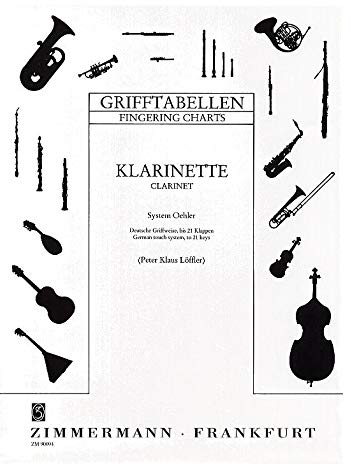 Grifftabelle für Klarinette System Öhler