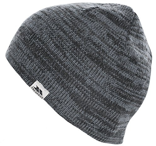 Trespass Mens Marl Patterned Beanie Hat Lined Knitted Winter Hat One Size Aneth