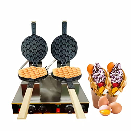 Godchoices Egg Waffle Machine - Bubble Waffle Maker - Electric Non-Stick - Commercial & Home Use - Stainless Steel - Traditional Style